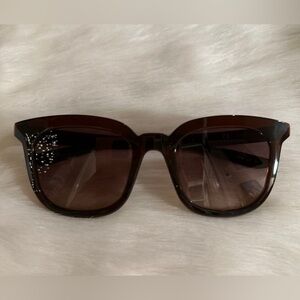 Nike Myriad Sunglasses - in brown gradient with gold swoosh